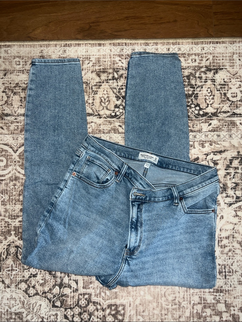 Abercrombie Curve Love High-Rise Light Blue Women's Jeans